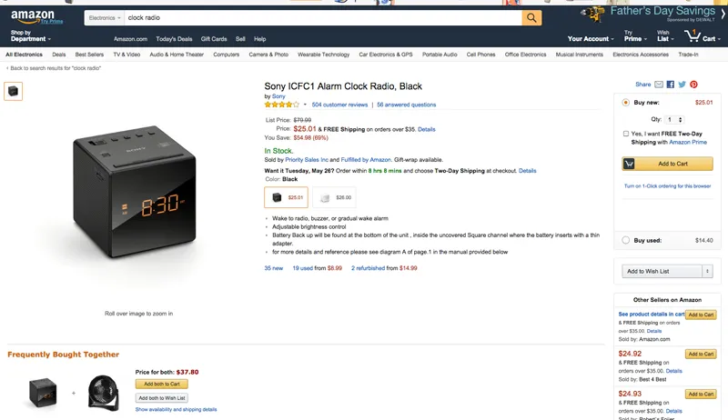 amazon user friendly ui